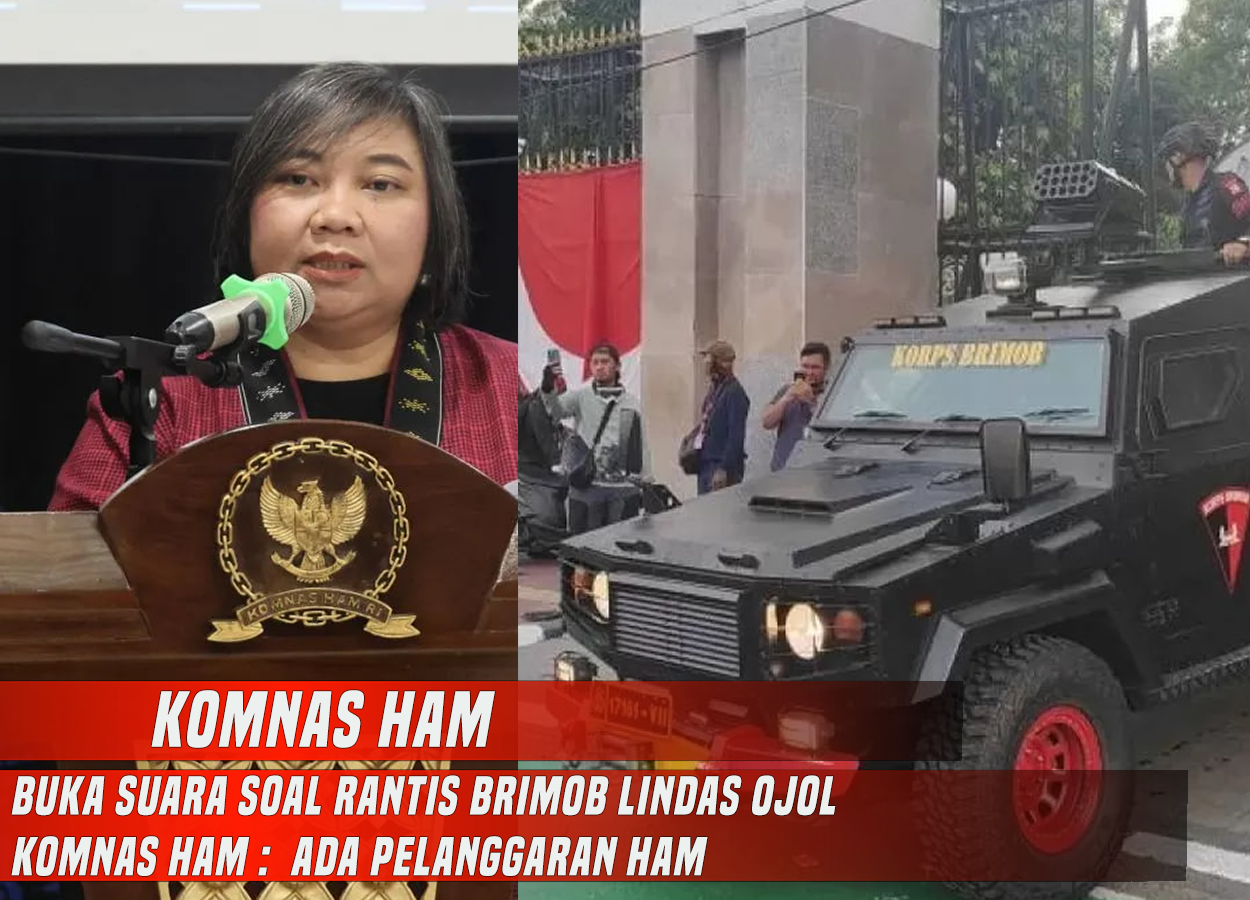 Komnas HAM Buka Suara Soal Rantis Brimob Lindas Ojol: Ada Pelanggaran HAM