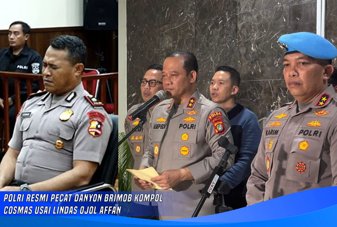 Polri Resmi Pecat Danyon Brimob Kompol Cosmas Usai Lindas Ojol Affan